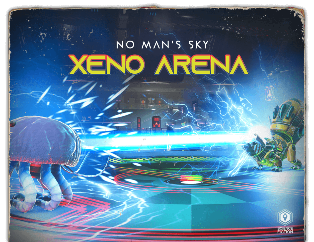 Book cover styled art showcasing No Man's Sky artwork